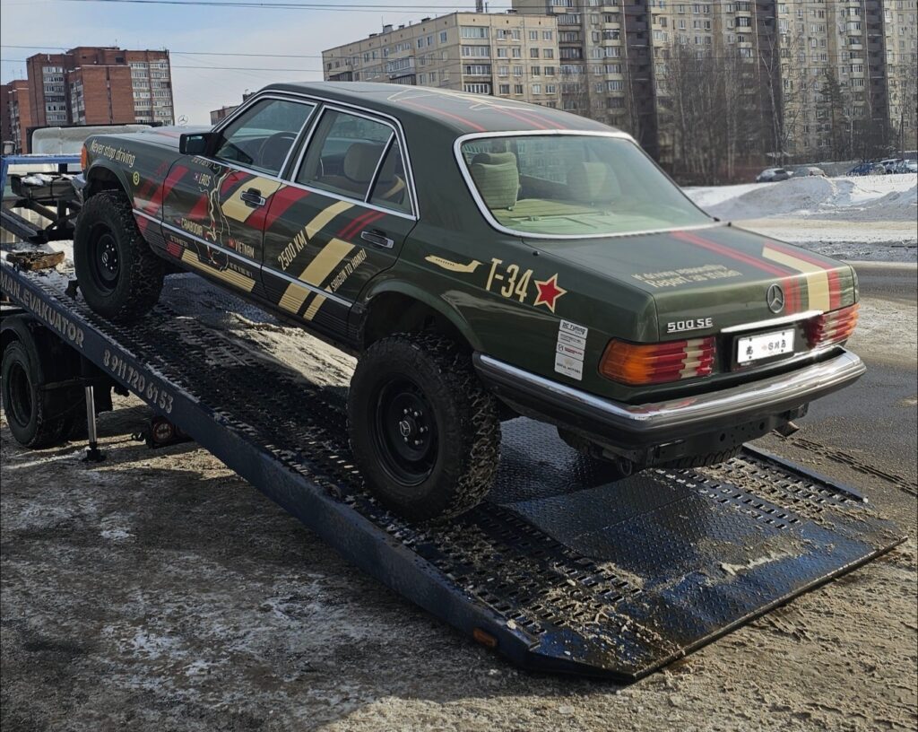 Проект «Т-34»: Хроники безумного кастома, или как скрестить Mercedes W126 с рамой Land Cruiser Prado 150